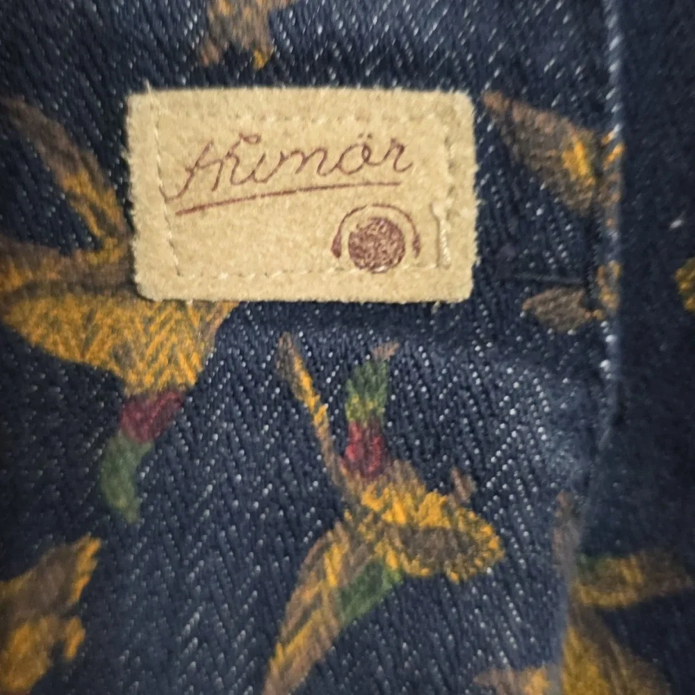 Humor Mens Duck Print Denim Shorts Sweden Cargo Pockets Hunting Sz L EUC